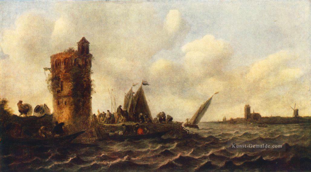 Ein Blick auf die Maas bei Dordrecht Jan van Goyen Ölgemälde